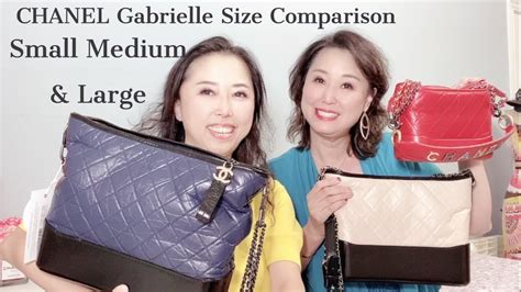 chanel gabrielle hobo large|chanel gabrielle backpack size comparison.